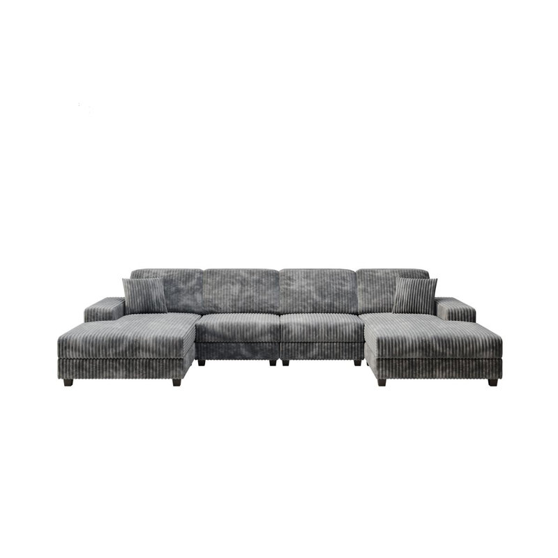 U-shaped Sectionals (Dark Gray)