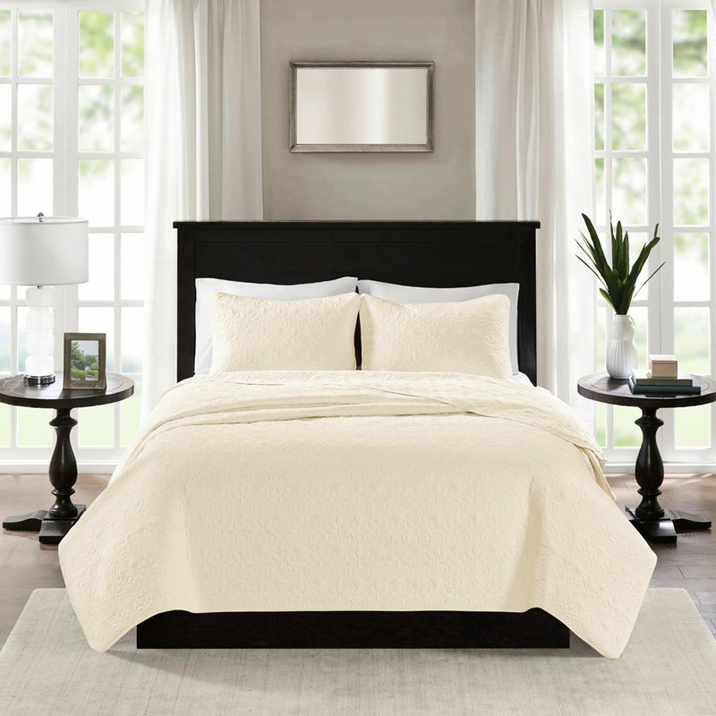 Courtepointe réversible kaki pour très grand / très grand lit - Tendance et élégante literie en coton prélavé Matelassé 2 taies décoratives Lavable à la machine confortable avec 3 pièces faciles à laver