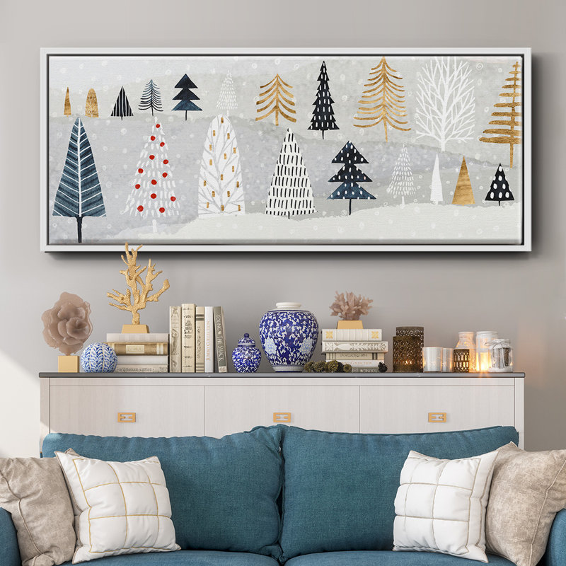 Christmas Chalet Collection D- Framed Canvas