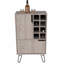 Bar, huit porte-bouteilles encastrés, porte simple