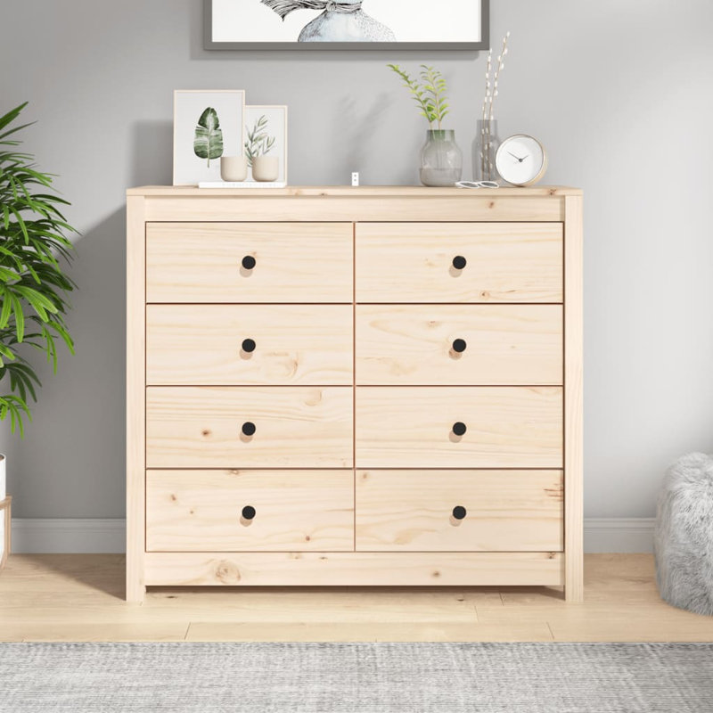 100cm Solid Wood Sideboard, Brown