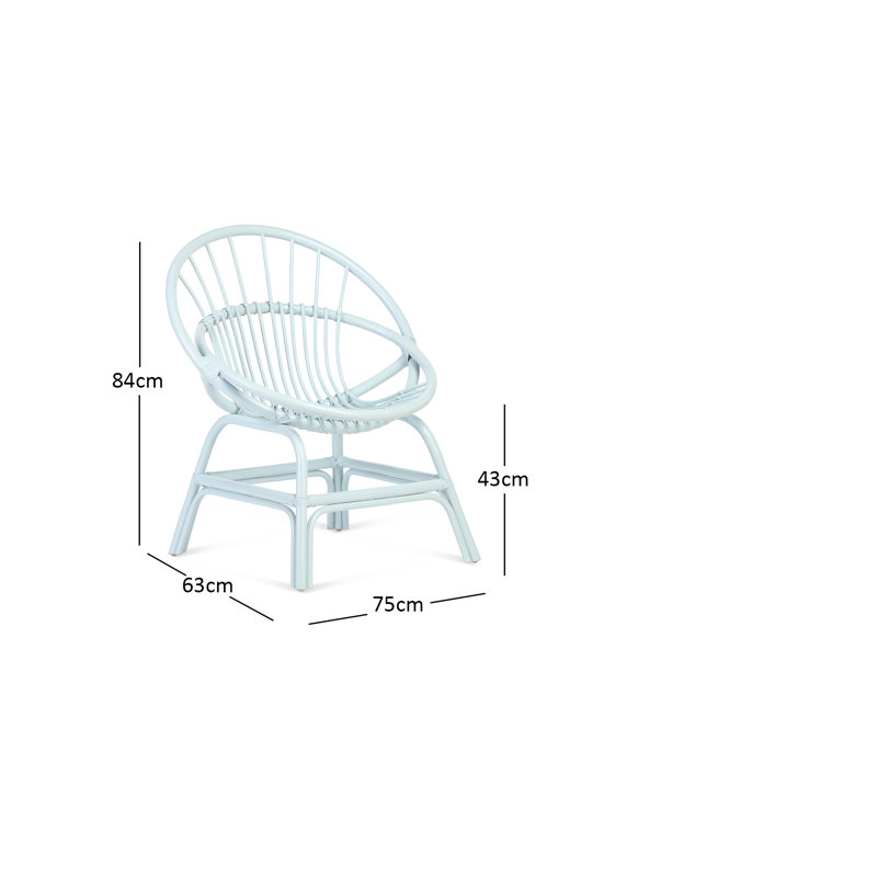 Cave Spring Armchair, Blue