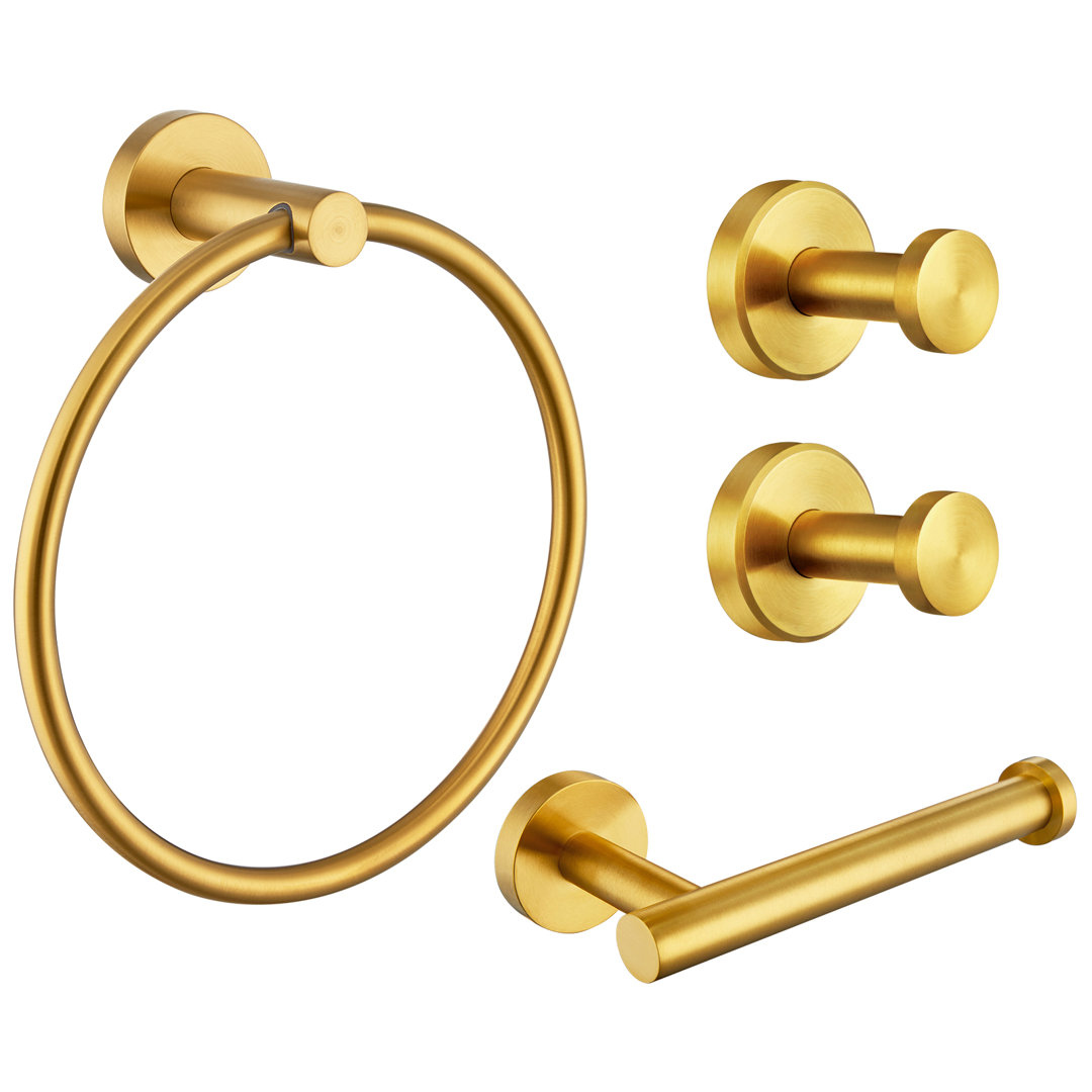4 Piece Bathroom Hardware Set AngleSimple 
