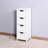 White Cabinet With Versatile Drawers - Suits Different Rooms' Needs Elegant Bathroom Smooth Drawer Movement For Convenience