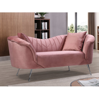 Velvet Flared Arm Sofa