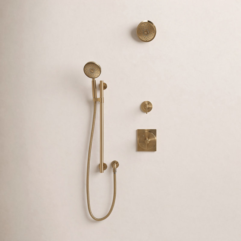 Castia by Studio McGee Rite-Temp Shower Trim Kit 1.75 GPM, Gold