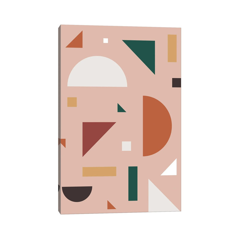 Abstract Geometric XXX - Print on Canvas, Wrapped Canvas, 30.48 cm H x 45.72 cm W