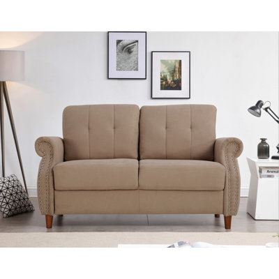 Hignite 57.5" Rolled Arm Loveseat