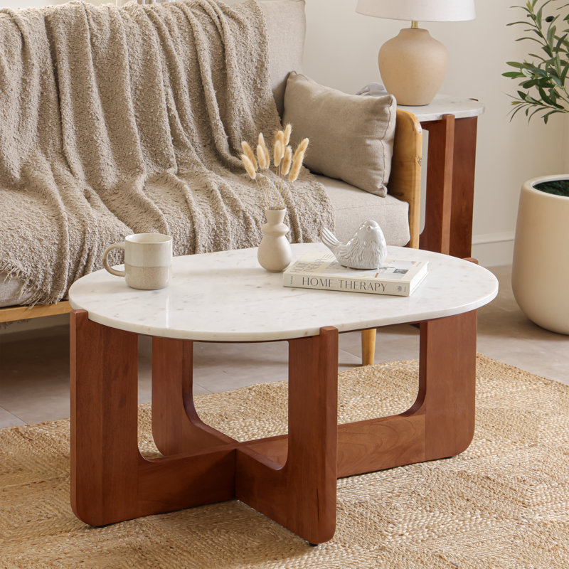 Table basse Alden, Marron clair