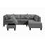 Canapé, chaise et repose-pieds rembourrés 104,5 po