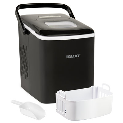 Igloo 26-Pound Automatic Self-Cleaning Portable Countertop Ice Maker Machine With Handle