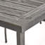 Table d'extérieur en bois 69 po avec sablage gris foncé
