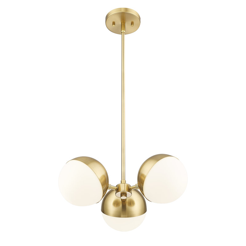 Buckhaven 3 Light Chandelier, Gold