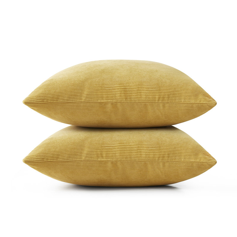Dardel Velvet Scatter Cushion Cover, Ocher