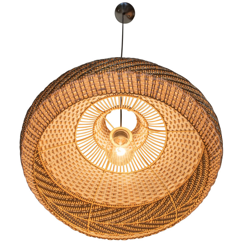 Luminaire suspendu en forme de dôme à 1 lumière Anren