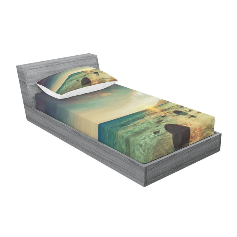 Microfiber Sheet Set, Twin XL Sheet Set with Fitted Sheet
