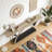 2-Tier Console Table Entryway Table with Half Moon Frame-2037037480