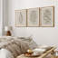 «Minimal Botanical», œuvre d'art classique beige bicolore, images murales botaniques neutres simples, grand ensemble de 3 impressions sur toile encadrées, 16 po x 24 po x 3 pièces, 24 po x 36 po x 3 pièces-91875029-91875031