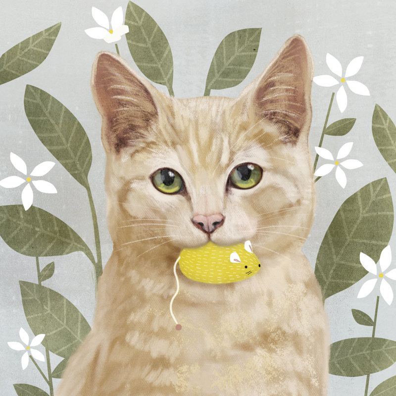 Pet Life II by Victoria Borges - Wrapped Canvas Painting, 30cm H x 30cm W x 3.8cm D