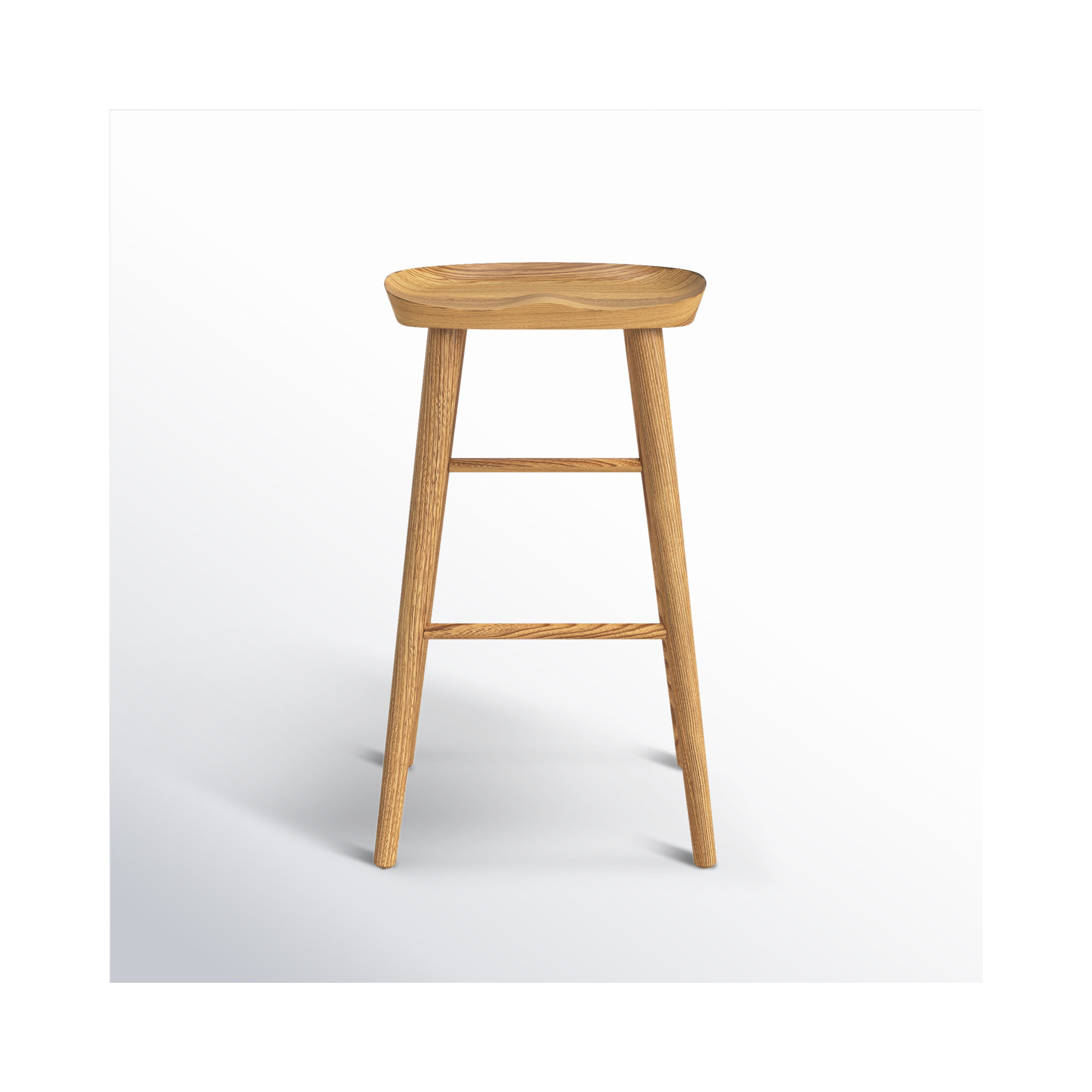 Anzie Bar & Counter Stool, Bar Stool (29.3" Seat Height), Natural