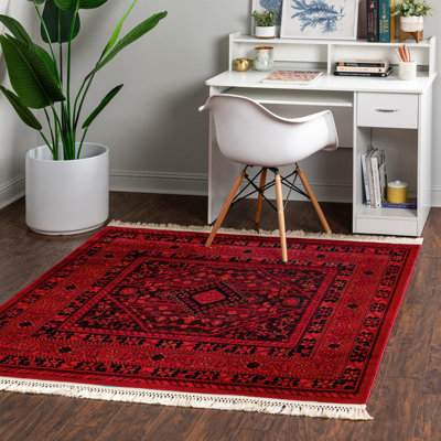 Amro Oriental Red Area Rug
