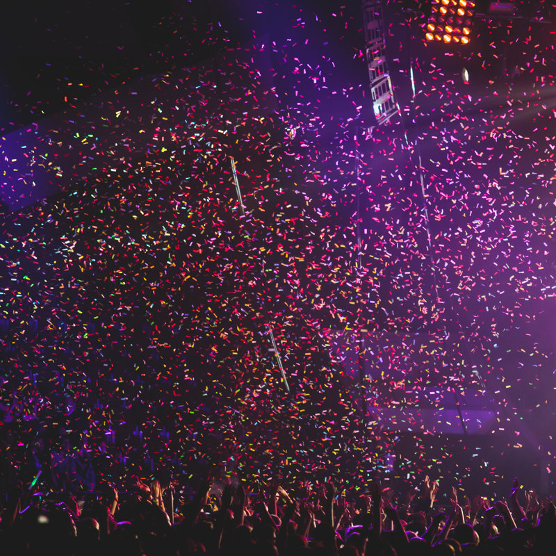 Malissie View Of Rock Concert Show by Nikolay Tsuguliev - Wrapped Canvas Print, 122cm H x 122cm W x 3.8cm D
