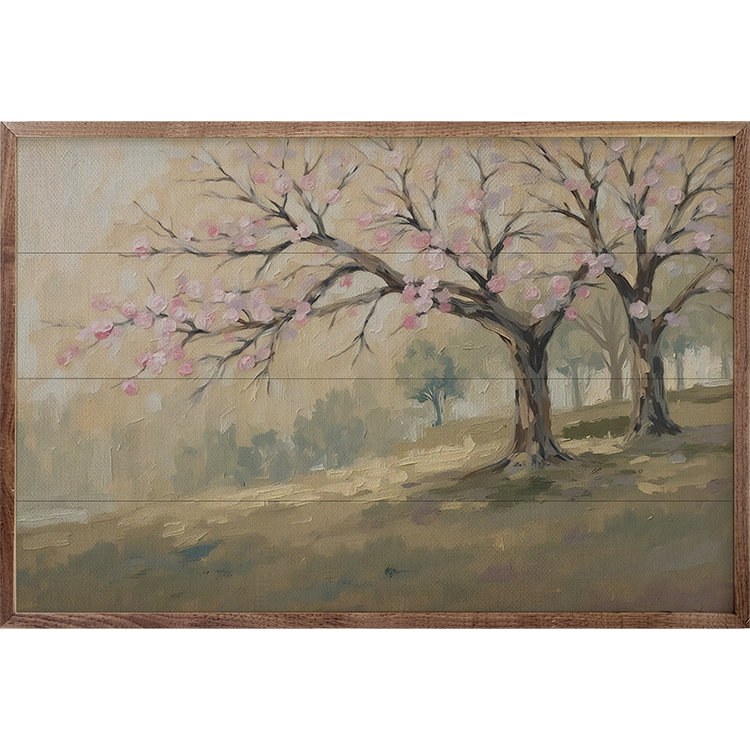 Arbre de printemps rose, H 5 po x l 8 po
