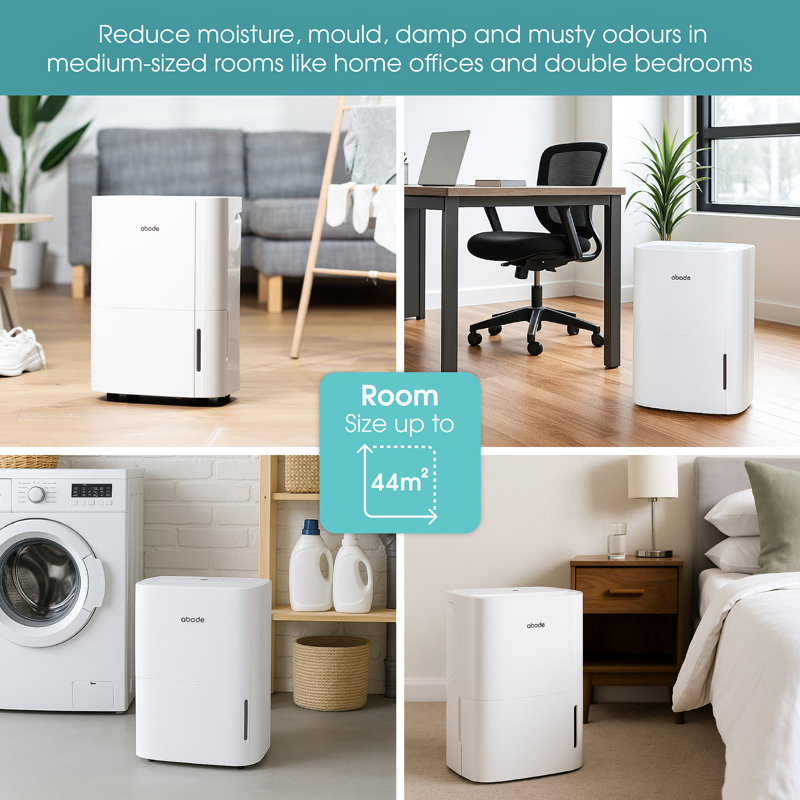 Abode Adh1601, 16l Dehumidifier In White