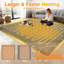 Tapis chauffant en peluche, grand tapis chauffant électrique, 6 niveaux de chaleur, technologie de chauffage rapide, contrôle de la température par zone pour un confort optimal en hiver-135387586