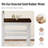 5-Piece Kitchen Dining Table Sets, Space-Saving Solid Wood Kitchen Dining Sets with 4 Slat Back Chairs-1611766134