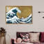 Nautique et côtier, la grande vague d'or - impression d'art graphique-51271889-51271898