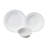 Elegant 18-Piece Dinner Set, 100% Porcelain, White | Includes 6 Service Plates (10.6 in), 6 Deep Plates (8.3 in), 6 Bowls (6.3 in) | Dishwasher & Microwave Safe | Perfect for Formal Dining & Everyday Use