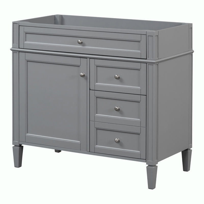 Meuble-lavabo 36 po sans lavabo supérieur, Gris