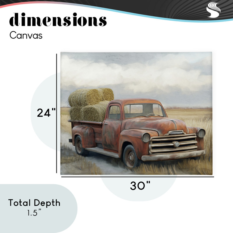 Toile de camion Hay Time, par Kim Allen, H 24 po x l 30 po