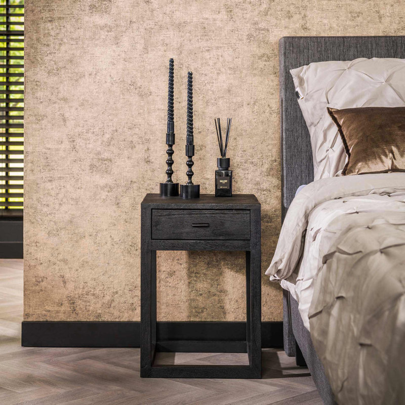 Preethi 35cm W Solid Wood Bedside Table