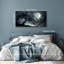 Grande peinture murale sur toile, paysage de lune, impressions sur toile, décor de nuit moderne au clair de lune, arbre sombre, images foncées, décoration murale, salon, salle de bain, salle de bain, esthétique 20 po x 40 po