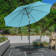 Kelton 10' Market Outdoor Easy Crank Patio Umbrella with Auto-Tilt
