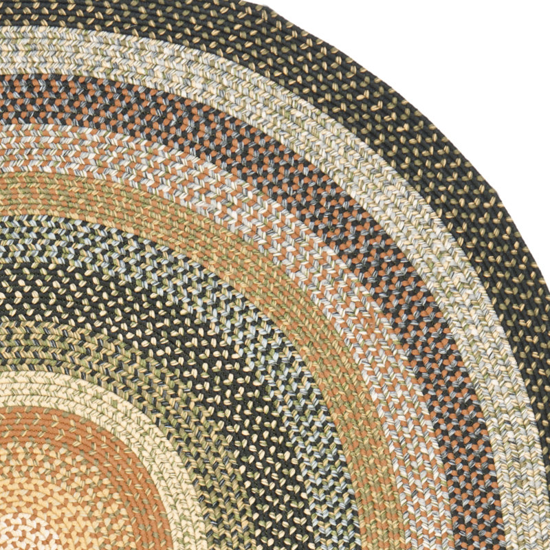 Aylward Striped Multi Indoor/Outdoor Rug, Round 122 cm