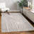 Modern Area Rug for Living Room with Boho Swirl Art Design-1949609096