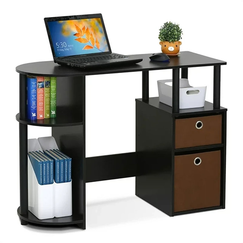 Bureau péninsule Lansing, Espresso/noir/brun