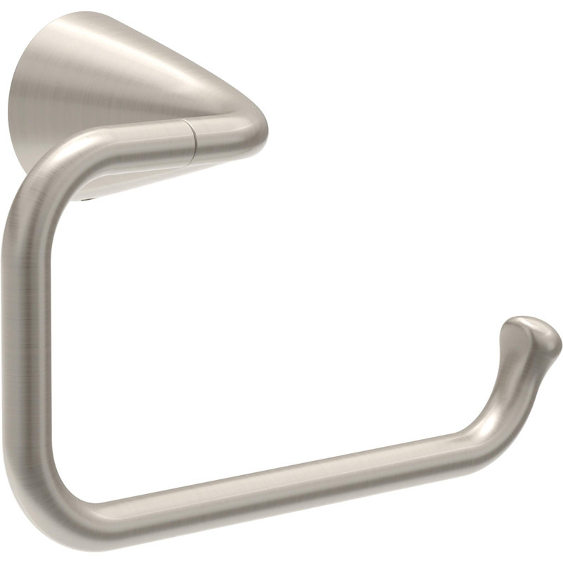 Arvo Wall Mount Open Square Toilet Paper Holder Bath Hardware Accessory in Brushed Nickel