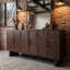 Buffet en bois massif 6 portes Live Edge-129090039