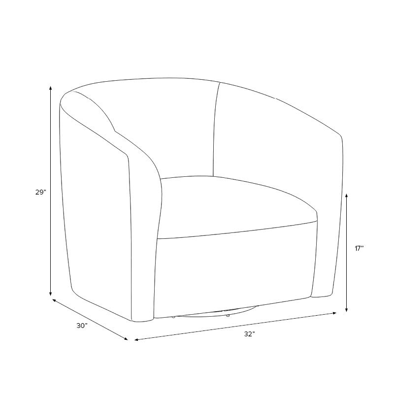 Lana Swivel Chair In Linen Sandstone, Beige Polyester Blend