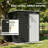 Sturdy Storage Sheds, 6 X 4 Ft Metal Modern Compact Backyard Organizer