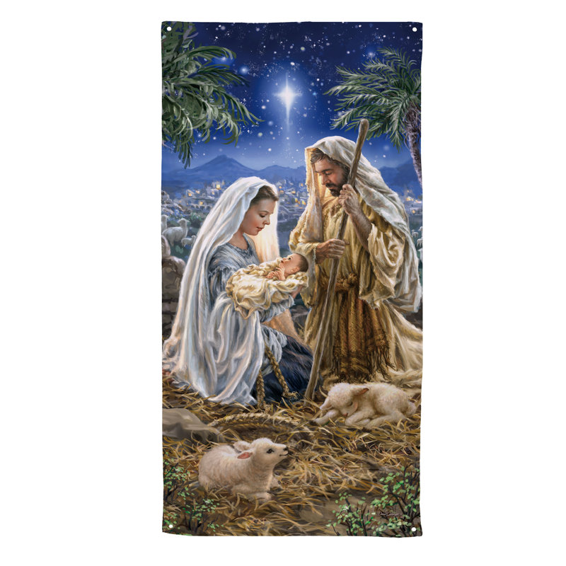 Couverture de porte miracle de Noël