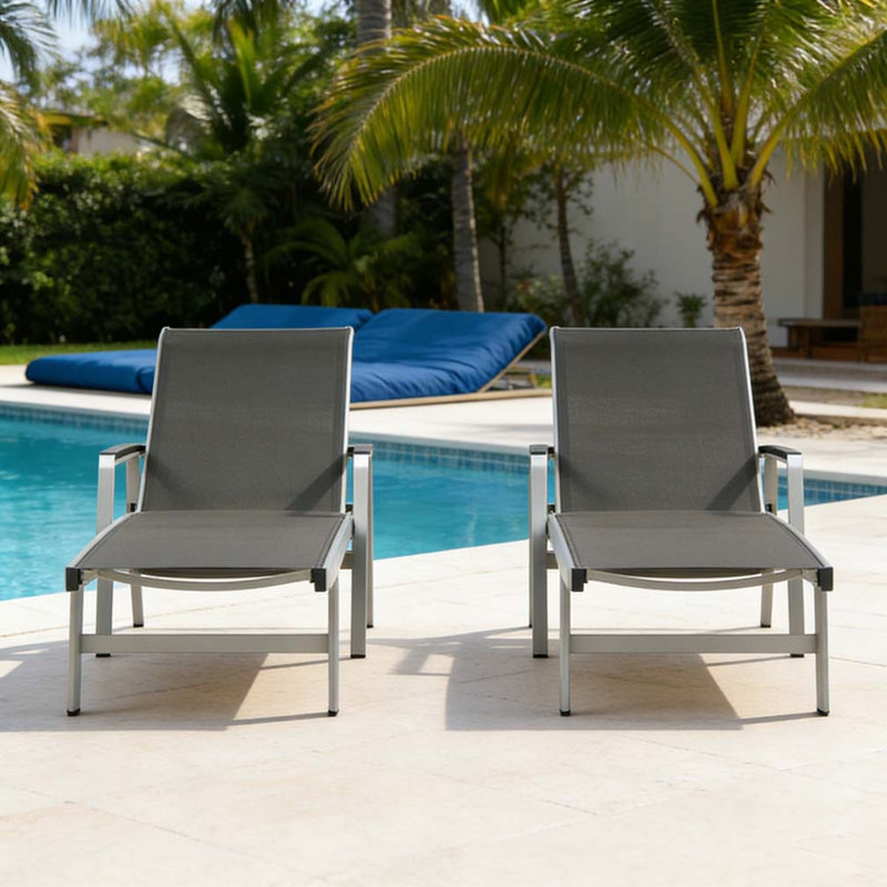 CHAISE LUNGE, 2, Noir
