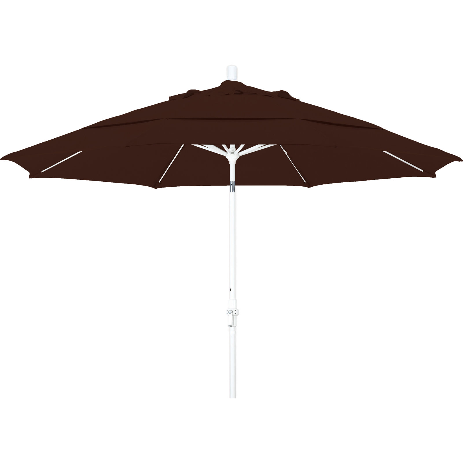 Brent 132'' Sunbrella® Outdoor Umbrella, Canvas Bay Brown Sunbrella® Canvas