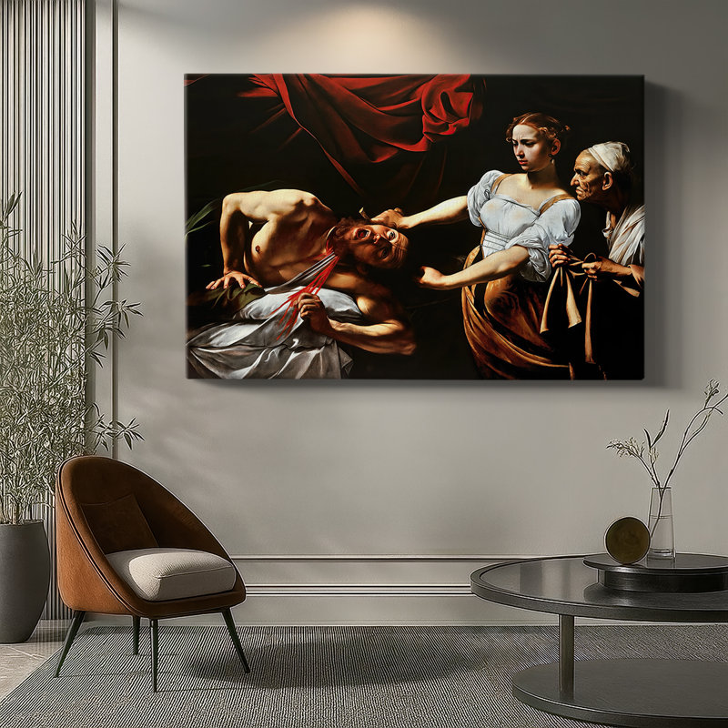 Caravage «Judith Beheading Holofernes» - Art mural sur toile de qualité musée, 32 x 48