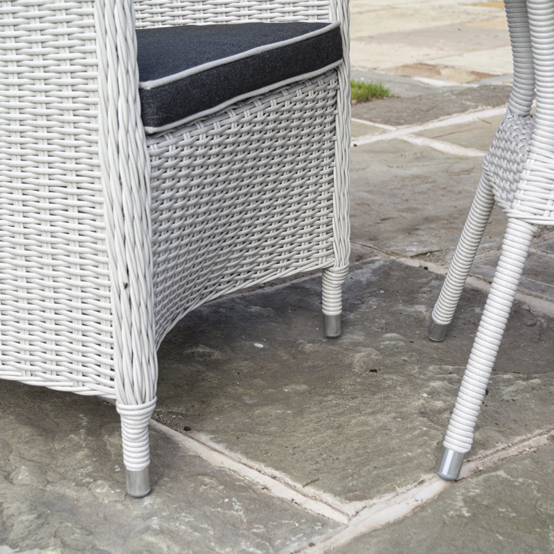 Rowlinson Prestbury Bistro Set, Putty Grey