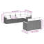  Ensemble de canapé de patio 7 pièces avec coussins en rotin de polyester noir